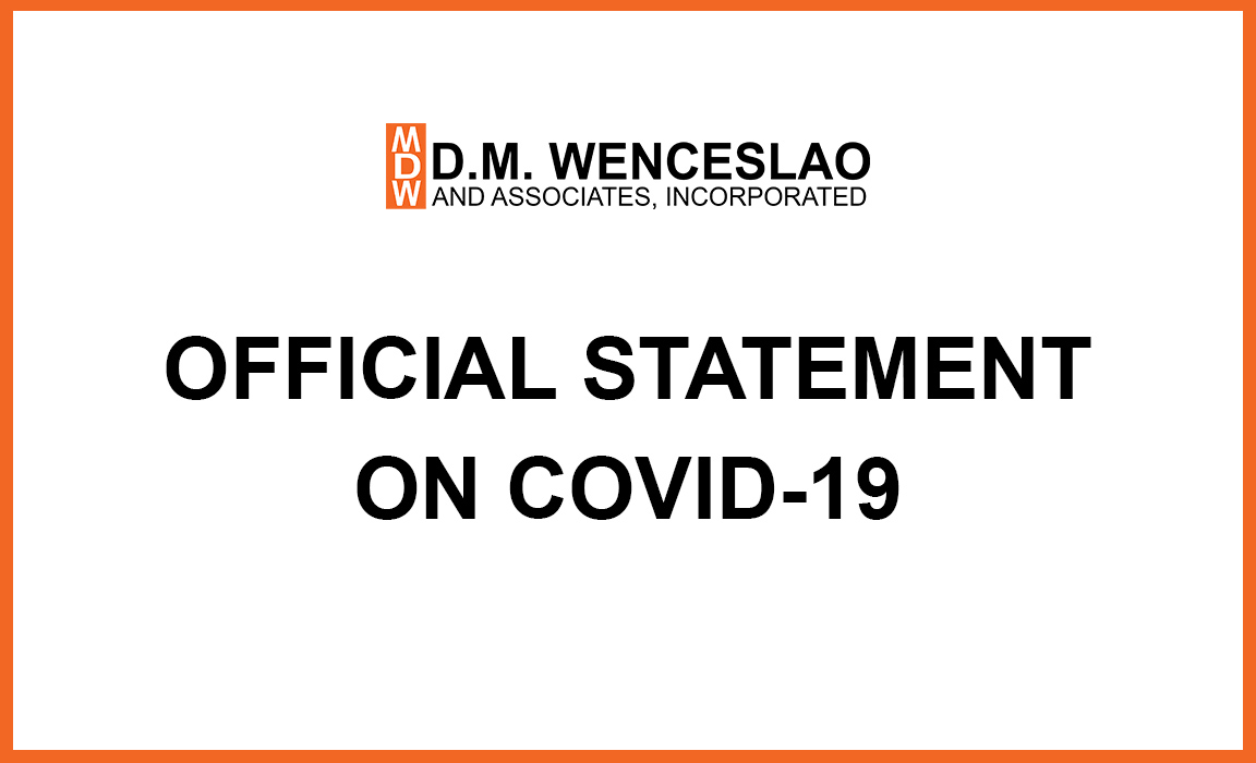 Official Statement on COVID-19